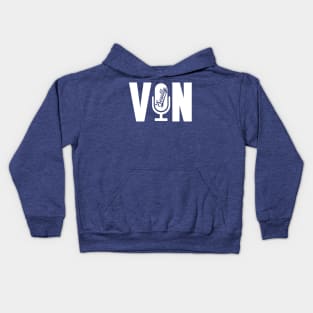 Vin Scully Microphone - Vin Microphone Kids Hoodie